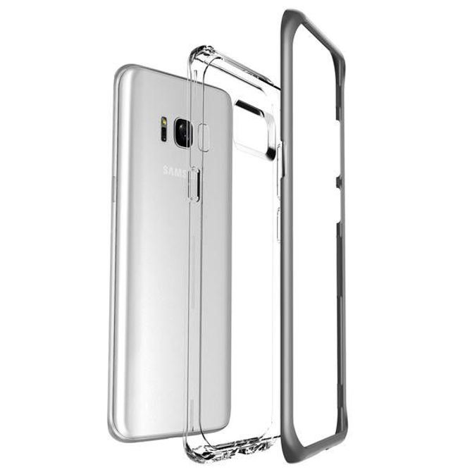 Ovitek VRS Design Crystal Bumper za Samsung Galaxy S8 Plus - dark silver 4