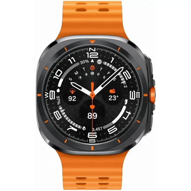 Pametna ura Samsung Galaxy Watch Ultra L705, 47 mm, LTE, Region West, siva, oranžen pašček 2