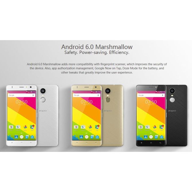 Mobilni telefon ZOPO Color F5, 5.0 4G LTE bel + DARILO 4