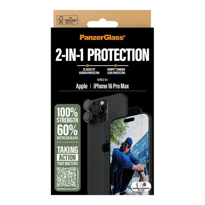Zaščitni paket PanzerGlass 2-v-1 za iPhone 16 Pro Max 3
