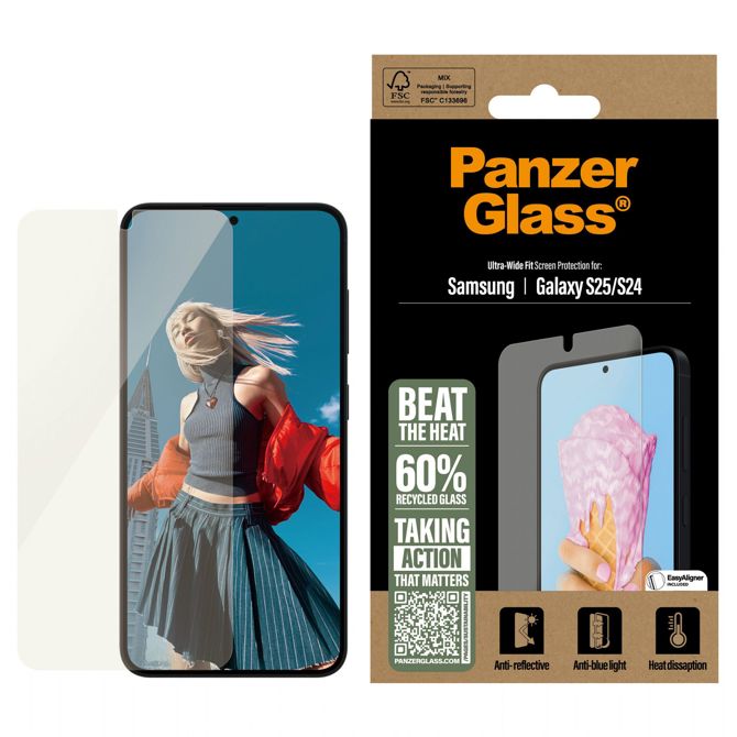 Zaščitno steklo PanzerGlass za Samsung Galaxy S25 2