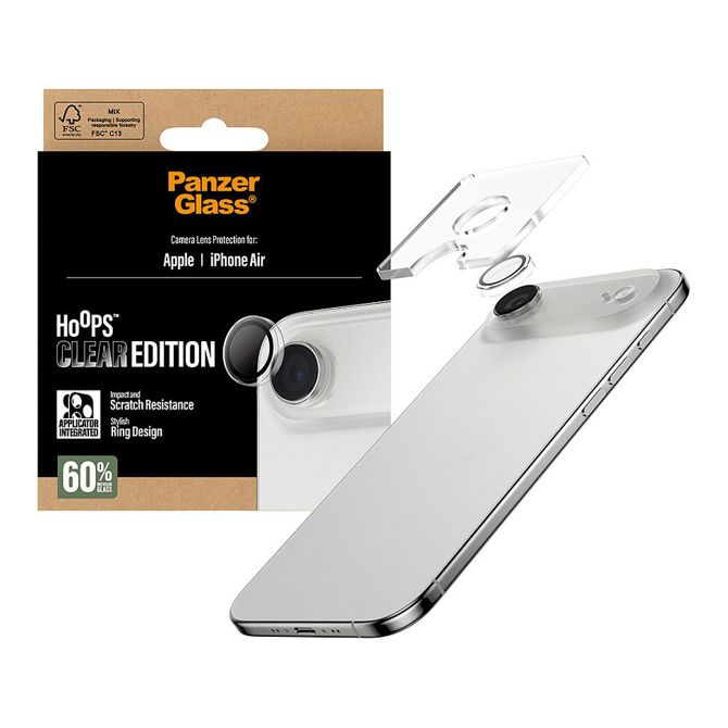 Prozorna zaščita za lečo PanzerGlass Hoops za iPhone Air 5