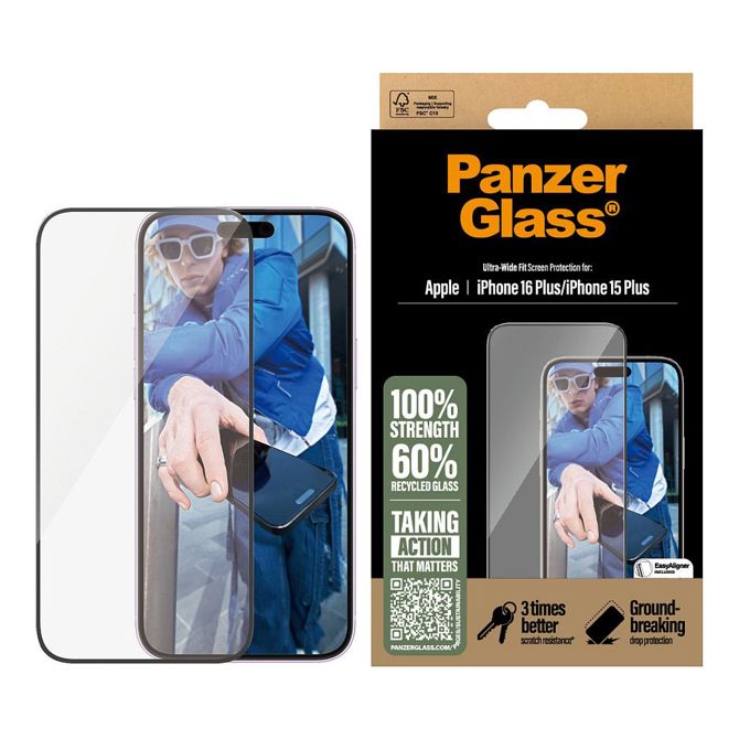 Zaščitno steklo PanzerGlass za iPhone 16/15 Plus 9821284454 2