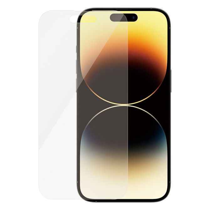 Zaščitno steklo PanzerGlass iPhone 14 Pro Classic Fit, kaljeno steklo, antibakterijsko, odporno na praske in udarce, premaz proti prstnim odtisom 5