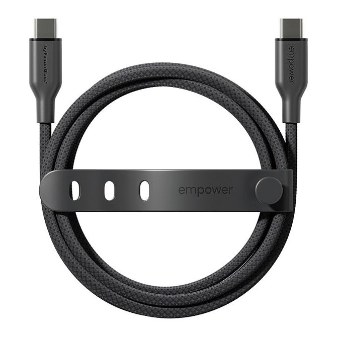 Podatkovni kabel PanzerGlass Racing 60W, USB-C na USB-C, hitro polnjenje, 2 m, 100 % reciklirana plastika, ultra vzdržljiv 4