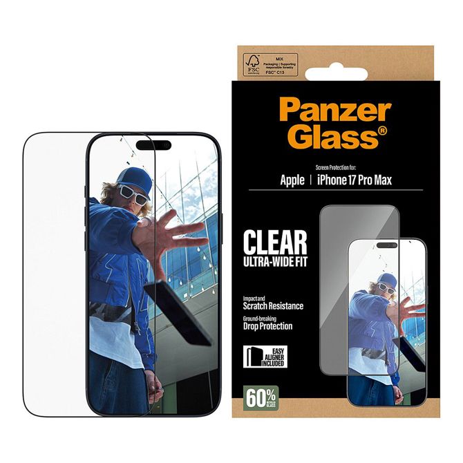 Zaščitno steklo PanzerGlass za iPhone 17 Pro Max UWF 2