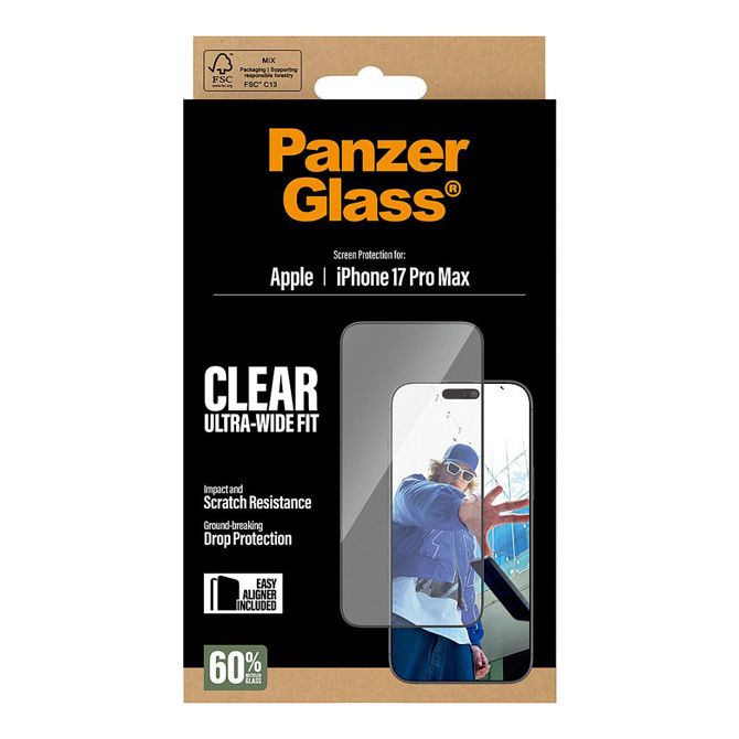 Zaščitno steklo PanzerGlass za iPhone 17 Pro Max UWF 3