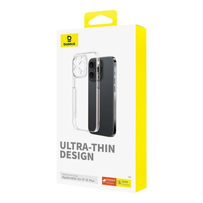 Ovitek za telefon iPhone 15 Plus Baseus OS-Lucent Series (prozoren) 4