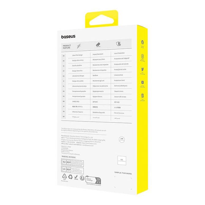 Ovitek za telefon iPhone 15 ProMax Baseus OS-Lucent Series (prozoren) 5
