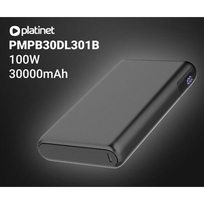 Powerbank polnilna baterija Platinet PMPB30DL301B, 30.000mAh, črna 4