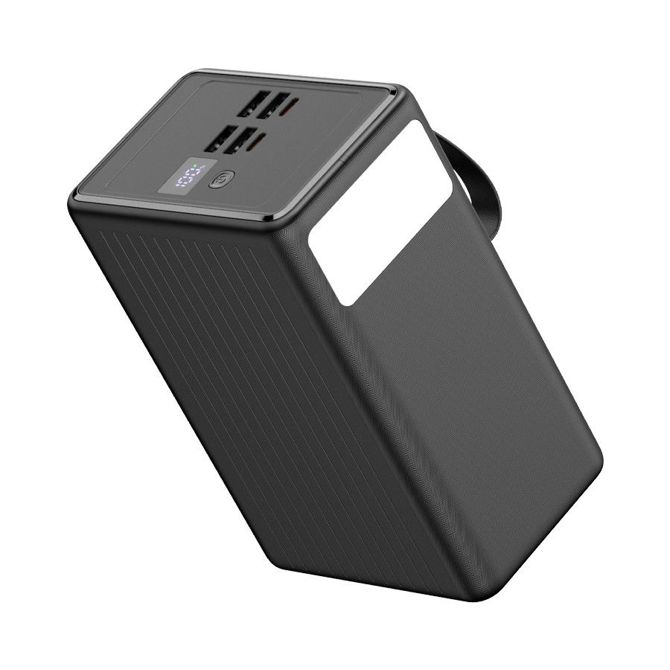 Powerbank Platinet PMPB8065, 80.000 mAh, 65 W, Quick Charge 3.0, Power Delivery, 4× USB-A, 2× USB-C, LED zaslon, črna 4