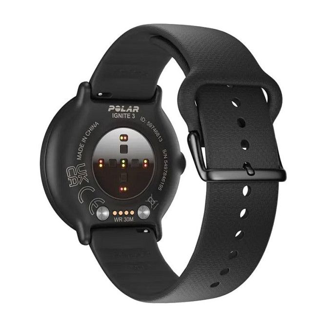 Pametna ura Polar IGNITE 3 SL črna AMOLED zaslon, GPS, merilec srčnega utripa, vodoodpornost 30 ATM, S/L pašček 3