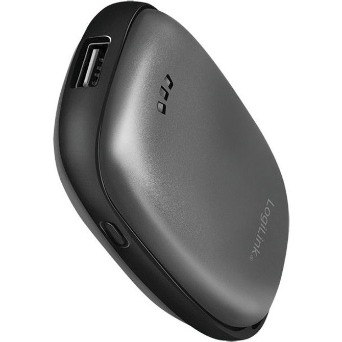 Prenosna baterija 4000 mAh, 1x USB-A, grelnik za roke, kovinsko siva 2