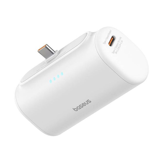 Powerbank Baseus Compact 5000mAh, 20W, USB-C (bel) 3