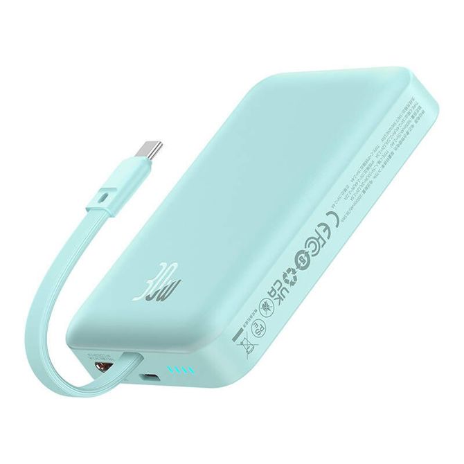 Powerbank Baseus Magnetic Mini 10000mAh, USB-C 30W MagSafe (modra) 5