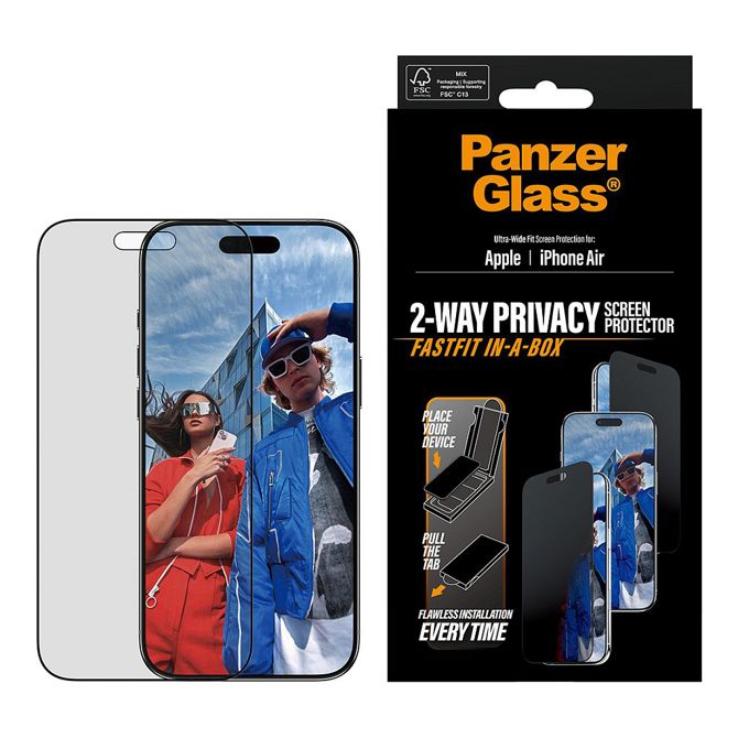 Zaščita za zaslon PanzerGlass PRIVACY SCREEN PROTECTOR W. BLA, za iPhone Air 2