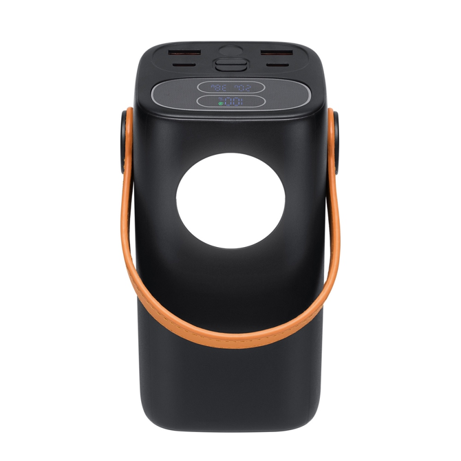 Powerbank Rivacase VA1085 Turbo, 40000 mAh (148 Wh), 65 W PD, 2x USB-C, 2x USB-A, LED svetilka, črne barve 2