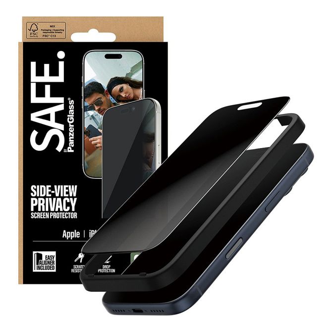 Zaščitno steklo za zaslon SAFE Privacy za iPhone 17 Pro/UWF 6