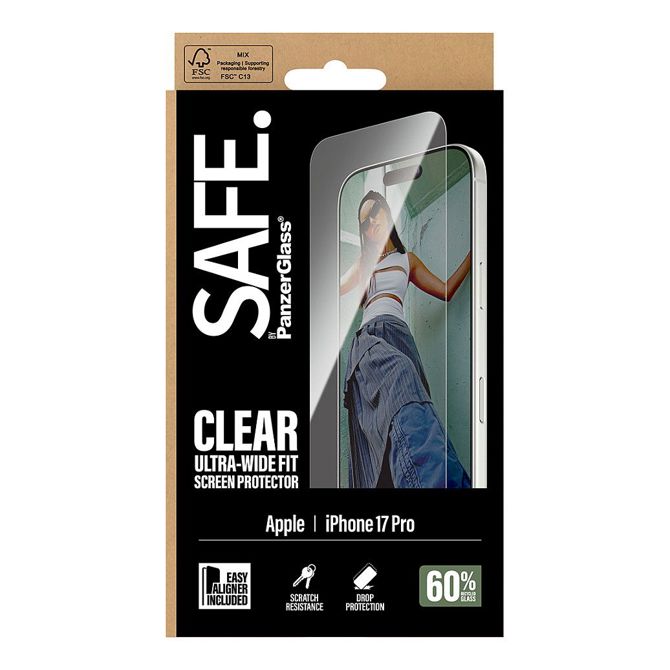 Zaščitno steklo SAFE za iPhone 17 Pro/UWF 3