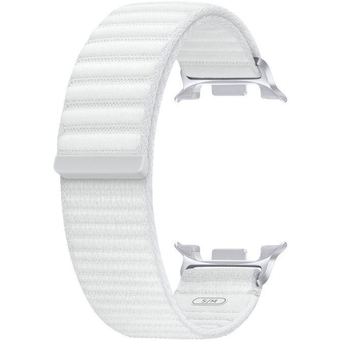 Pleten pašček Samsung Fabric za Galaxy Watch 8/8 Classic, (S/M), bel 3