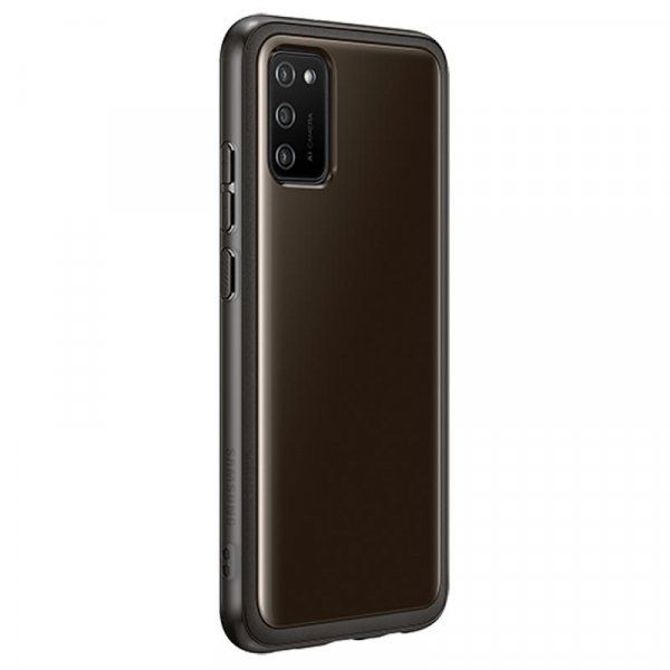SAMSUNG original ovitek EF-QA026TBE za SAMSUNG Galaxy A02s A025- prozorno črn 2