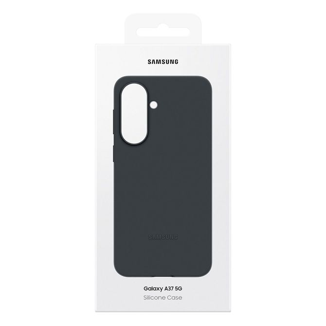 Ovitek za telefon Samsung Galaxy A37 5G silikonski, črn, odporen na praske, mehak oprijem, 6,7 6