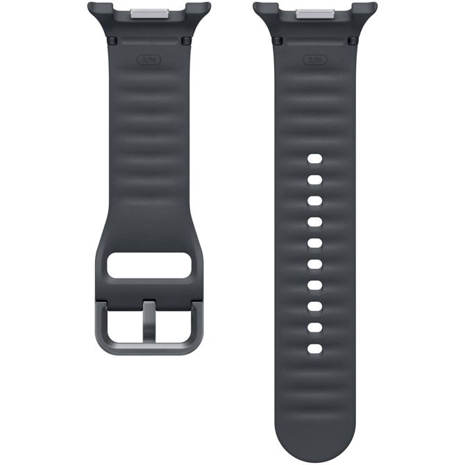 Silikonski pašček Samsung Sport za Galaxy Watch 8/8 Classic, (S/M), temno siv 2
