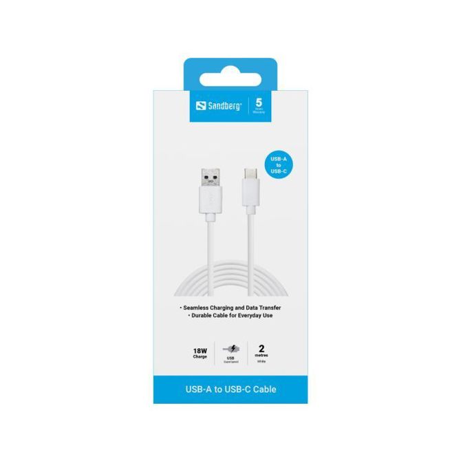 Sandberg USB-C 3.1 > USB-A 3.0 2m kabel 3