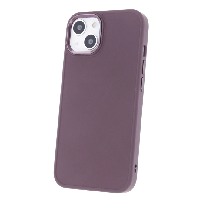 Satin silikonski ovitek za iPhone 13 6.1 -  vijola 3