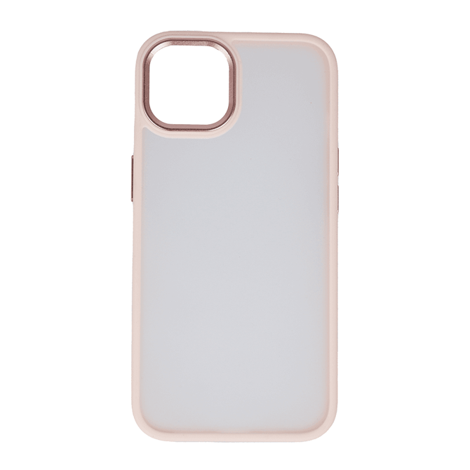 Satin silikonski ovitek za iPhone 14 Pro Max - prozorno roza 2