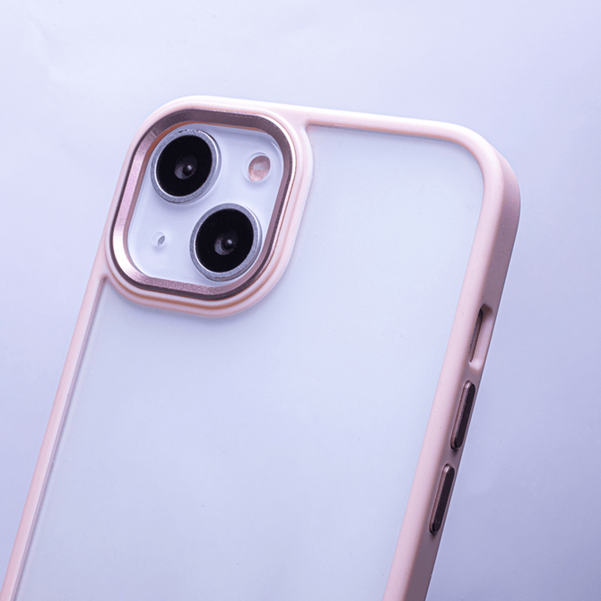 Satin silikonski ovitek za Samsung Galaxy A13 LTE A135 - prozorno roza 4