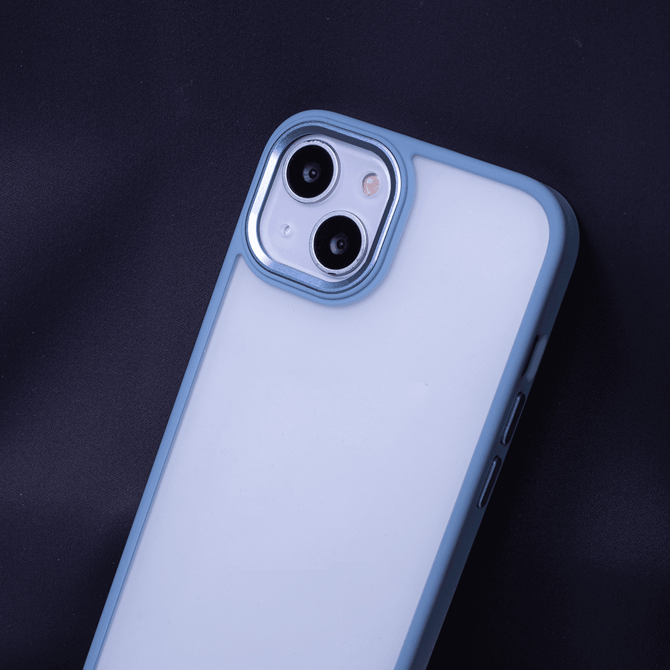 Satin silikonski ovitek za Samsung Galaxy S20 FE G780 - prozorno moder 4