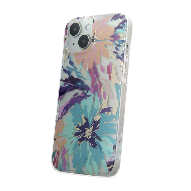 Silikonski ovitek Flower Fantasy za iPhone 16 Pro - mint 2