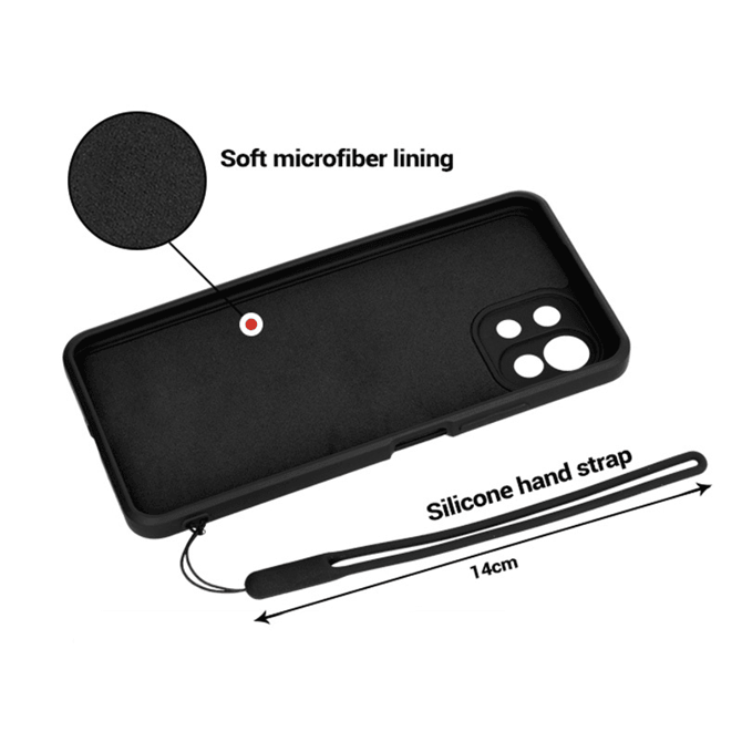 Silikonski ovitek Liquid Ring za iPhone 13 6.1 - modra 4