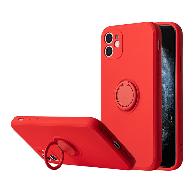 Silikonski ovitek Liquid Ring za Samsung Galaxy A53 - rdeč 2