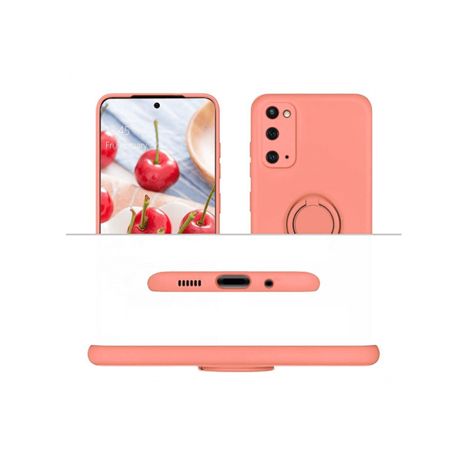 Silikonski ovitek Liquid Ring za Xiaomi 12 - roza 5
