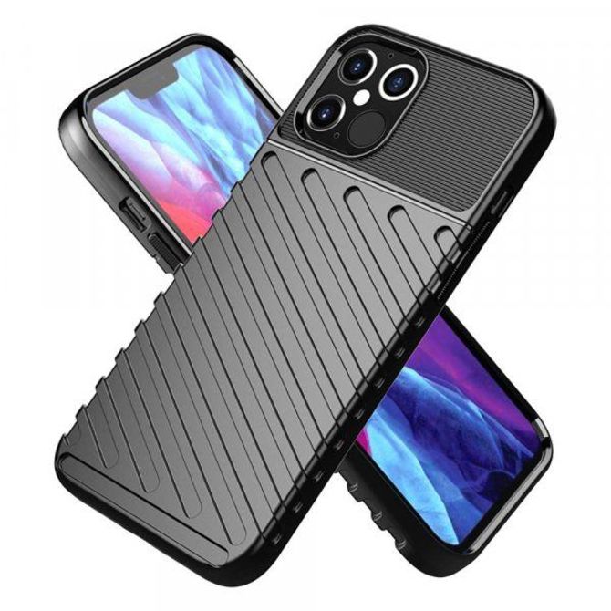 Silikonski ovitek Thunder Armor za iPhone 12 Pro Max - črn 3