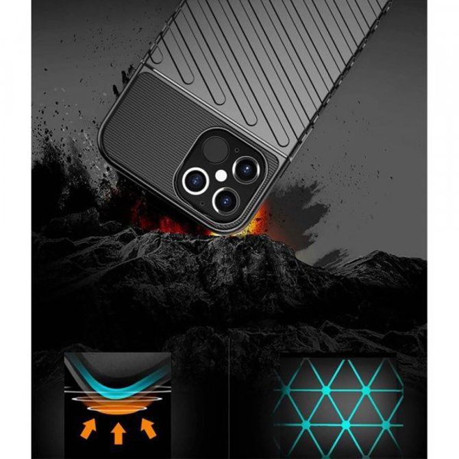 Silikonski ovitek Thunder Armor za iPhone 12 Pro Max - črn 6