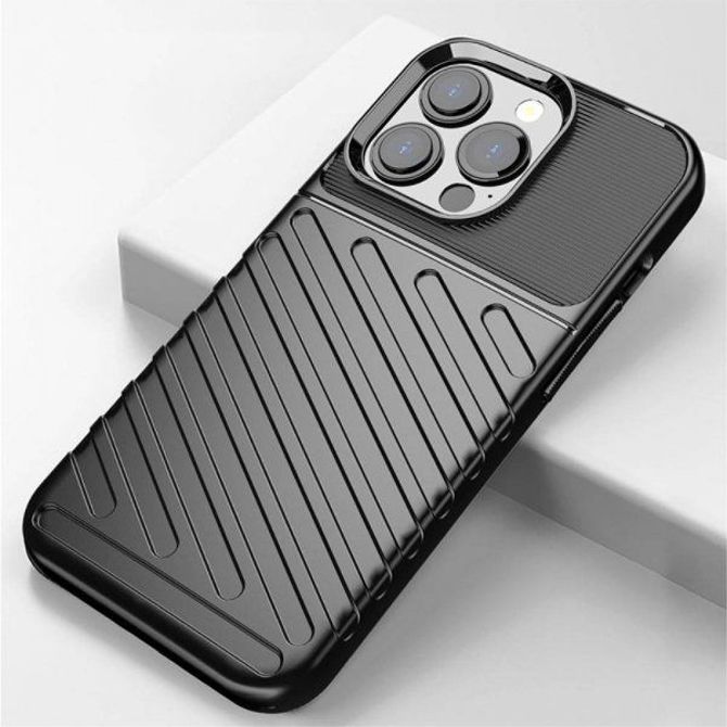 Silikonski ovitek Thunder Armor za iPhone 13 Pro - črn 5