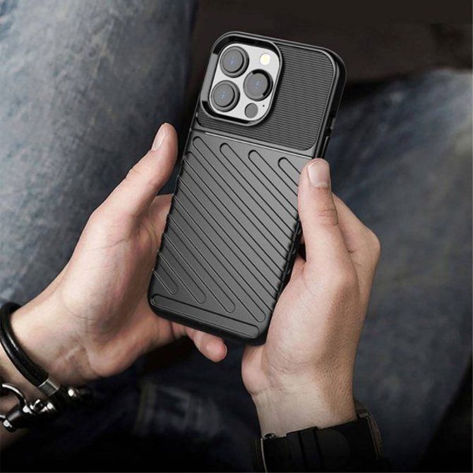 Silikonski ovitek Thunder Armor za iPhone 13 Pro - črn 6