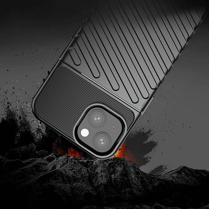 Silikonski ovitek Thunder Armor za iPhone 14 6.1 - črn 4