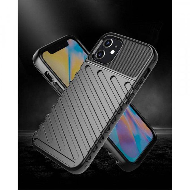 Silikonski ovitek Thunder Armor za Samsung Galaxy A22 A226 5G - črn 5