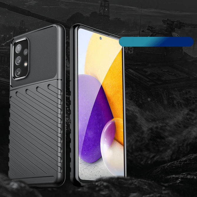 Silikonski ovitek Thunder Armor za Samsung Galaxy A23 - črn 2