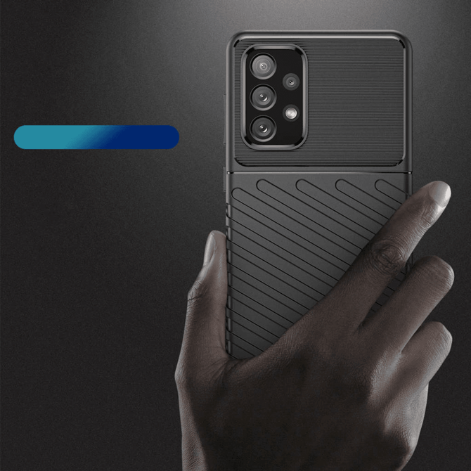 Silikonski ovitek Thunder Armor za Samsung Galaxy A23 - črn 3