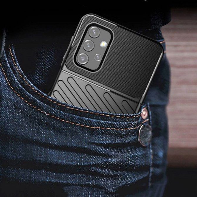 Silikonski ovitek Thunder Armor za Samsung Galaxy A32 A326 5G - črn 2