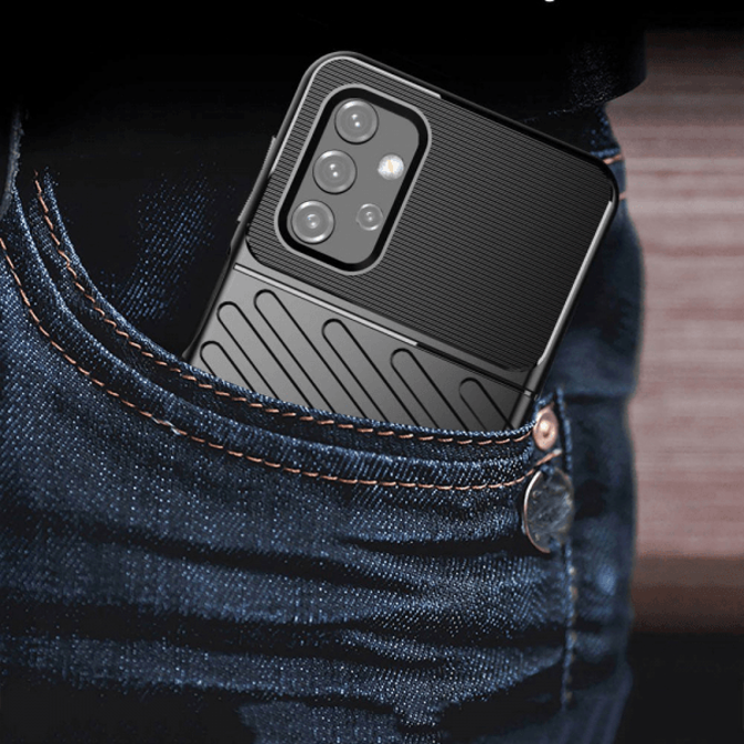 Silikonski ovitek Thunder Armor za Samsung Galaxy A73 5G - črn 2
