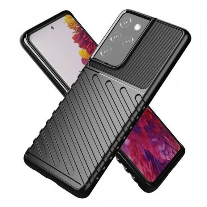 Silikonski ovitek Thunder Armor za Samsung Galaxy S21 Plus G996 - črn 2