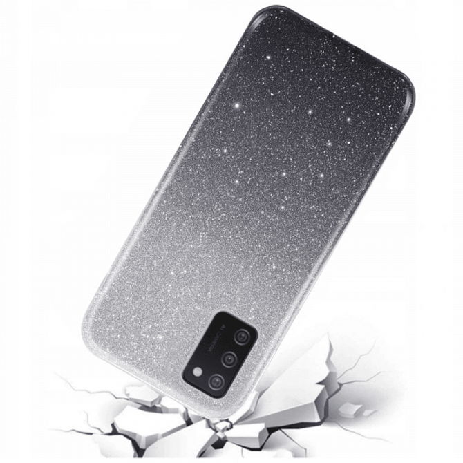 Silikonski ovitek z bleščicami Bling 2v1 za Xiaomi Redmi Note 11 5G - srebrno siv 2