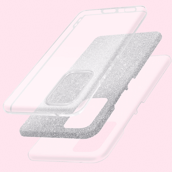 Silikonski ovitek z bleščicami Bling za Samsung Galaxy A33 5G A336 - srebrn 3