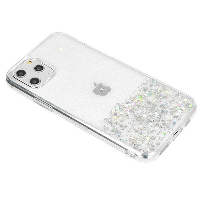Silikonski ovitek z bleščicami SPARKLE za iPhone 13 Mini - prozoren 3